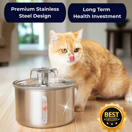 Purrfecto™  Premium Stainless Steel Fountain